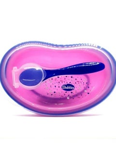 Buy Bubbles Baby Plate And Spoon Rose in Egypt