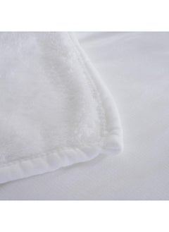 Buy Brendon Reversible Blanket 220X240Cm - White in UAE