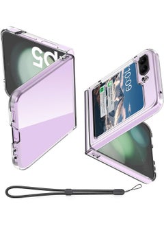 Buy Samsung Galaxy Z Flip 5 Case Clear, [Anti-Yellow] Ultra-Thin Slim Fit Transparent Hard PC Phone Case for Samsung Flip 5 5G in UAE