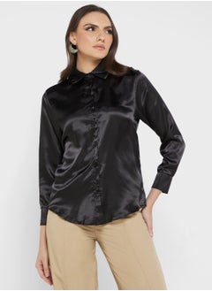 Buy Satin Button Down Shirt in UAE