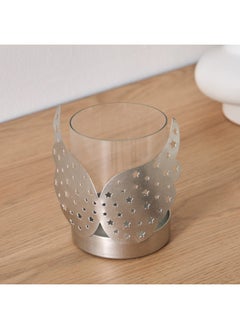 اشتري Calot Metal Votive with Glass 14 x 8 x 11 cm في الامارات