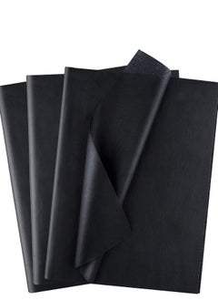 Buy Black Gift Wrapping Tissue Paper Sheets for DIY Crafts, Gift Bags, Holidays, Birthdays, 50 x 75 cm (50 Sheets) in UAE