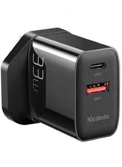 Buy CH-091 33W PD Fast Charger | Dual Ports (Type-C & USB) in UAE