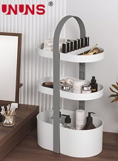 Buy 3-Tier Bathroom Organizer,Portable Cosmetic Storage Cabinet,Bathroom Counter Organizer,Great For Bathroom Countertop Bedroom Dresser in UAE