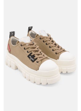 اشتري Women Revolt Lace Up Casual Shoes, Olive/White في الامارات