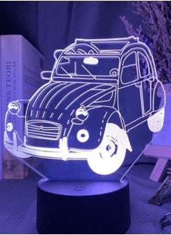 Buy 3D Illusion Lamp LED Multicolor Night Light Vintage Car 2Cv for Home Decoration Kid Bedroom Adult Office Decor Cool Classic Car Children s Sleep Lamp in UAE