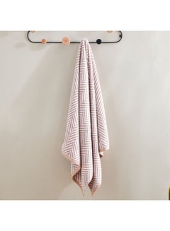 Buy Rio Patterned Cotton Bath Towel 136x68 cm in Saudi Arabia