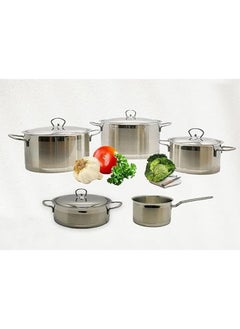 Buy Younesteel Premium Design 9Pcs Stainless Steel Cookware Set in Egypt