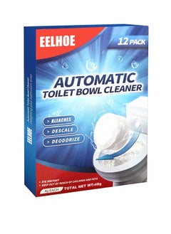 اشتري EELHOE Toilet Bowl Cleaner Tablets 12 PACK, Automatic Toilet Bowl Cleaners with Bleach, Durable Toilet Tank Cleaners with Sustained-Release Technology, Household Toilet Cleaners with Easy Operation في الامارات