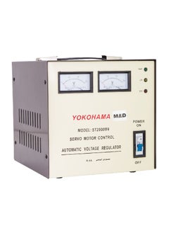 Buy 2000W 3 Pin British Plug Portable Automatic Voltage Regulator Beige 32.2 x 30.8 x 26.5 cm 22305 in Saudi Arabia