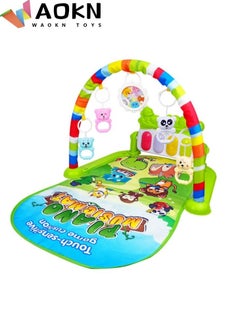 Buy Baby Pedal Piano Toy Infant Music Fitness Rack Children's Playmats Toys For Boys and Girls Animal Party Pattern in Saudi Arabia