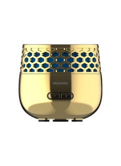 Buy Moxedo Electric Incense Burner Portable Aroma Diffuser with 7 Colors LED Lights USB Rechargeable for Office and Home Décor (Gold) in UAE