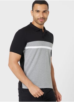 Buy Colourblock Polo Shirt in UAE