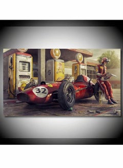 اشتري Canvas Painting Poster, Wall Art Room Decor, Vintage Car Posters Prints Ferraris Classic Racing F1 Race Car Artwork Wall, for Living Room Office Decor(50X75Cm, No Frame) في الامارات