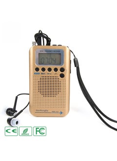 اشتري Portable aviation band radio off-road hobby VHF Channel receiving multi-function full band radio manufacturers 737 Gold standard في الامارات