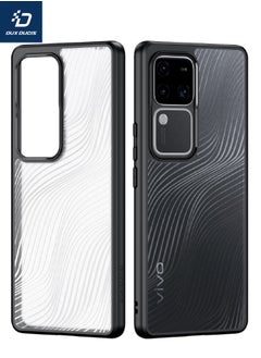 Buy VIVO V30 Case, Clear Frosted Back + Black TPU Soft Frame Case Cover, Shockproof Full Protection, Military Grade Anti-Drop Shockproof Case for VIVO V30, Slim Shockproof Back Cover for VIVO V30 5G in Saudi Arabia