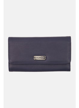 اشتري Women Brand Logo Purse 6 H x 15 L x 2 W cm, Navy في السعودية