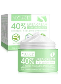 اشتري 40% Urea Cream for Cracked Feet & Hands with 2% Salicylic Acid 150g Urea Cream for Dry Skin Moisturizer Cream Callus Remover Foot & Hand Cream Care Lotion Nourishes Repairs & Soften Skin في الامارات