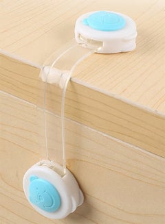 Buy 4 Piece Multi-function Slim Design Baby Safety Lock Drawer, Adjustable Flexible Strap in UAE