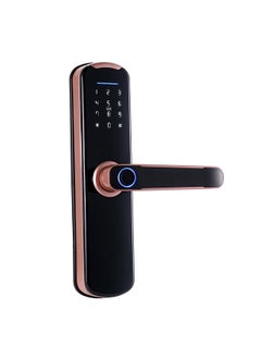 اشتري WAFU Tuya Fingerprint Lock Indoor Electronic Lock Smart Fingerprint Password Card Mechanical Key Touchscreen Keypad Door Lock for Home Hotel Office Door في السعودية