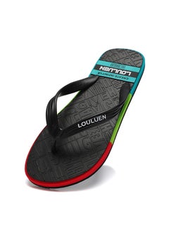 اشتري 2024 New Mens Flip-Flops Summer Casual Korean Slip-Resistant SlippersBlack Black في السعودية