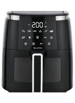 Buy "BUARN PROFESSIONAL Digital Touchscreen 6L Air Fryer with Window – Oil-Free Cooking 1500W" in Saudi Arabia