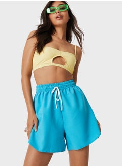 Buy Drawstring Detail Shorts in Saudi Arabia