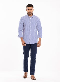 Buy COTTON STRIPE CASUAL LONG SLEEVE SHIRT in UAE