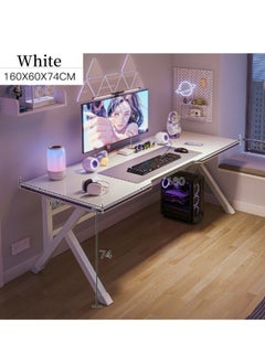 Buy Gaming Table,Gaming Desk,Ergonomic PC Desktop Computer Desk,Home Office Desk,Versatile Gaming and Study Solution for Modern Homes,Ideal for Students and Gamers, Spacious and Functional，160*60*74CM in Saudi Arabia