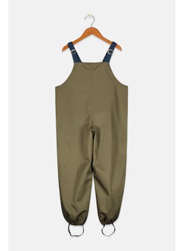 Buy Kids Boy Plain Rain Pants, Olive in UAE