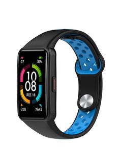 اشتري حزام ساعة رياضية متوافق مع سوار Huawei Band 7 / Honor Band 7 ، استبدال سوار معصم سيليكون خفيف الوزن مقاوم للعرق في مصر