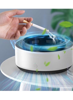 Buy Ashtray for Cigarettes Indoor, Multifunctional Air Purifier Ashtray,  Removing Ashtray, Clean Air Ashtray Air Purifiers, for Car Indoor Outdoor Home (Grey) in Saudi Arabia