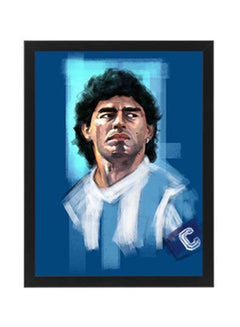 Buy Maradona Abstract Illustration Wall Art Poster Frame in Egypt