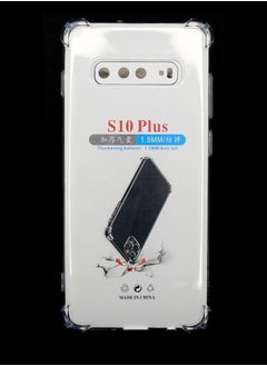 Buy Protective Case for Samsung Galaxy S10 Plus, Shockproof Phone Bumper Cover, Anti-Scratch Clear Back (Clear) in UAE