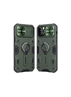 Buy Nillkin® iPhone 12 /iphone 12 pro CamShield Armor Case with Slide Camera Cover, Impact-Resistant Bumpers Protective Case with Ring Kickstand for iPhone 12 /iphone 12Pro 6.1 inch (2020) - [green] in Egypt