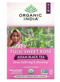 اشتري Assam Black Tea Tulsi Sweet Rose 18 Infusion Bags 1.27 oz (36 g) في الامارات