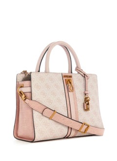 Buy GUESS Ginevra Logo Elite Society Satchel for Women Blush logo SB867506 in UAE