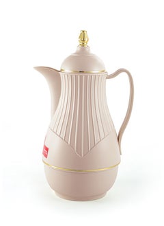 Buy Plastic Coffee & Tea Flask 1 Liter Pink/Gold in Saudi Arabia