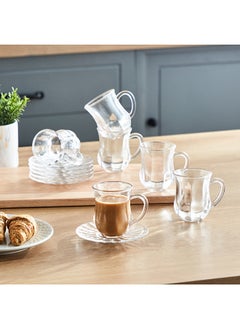 اشتري Neo 12-Piece Cup and Saucer Set 140 ml في الامارات