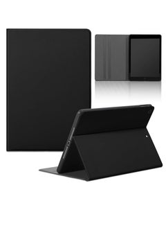 Buy Tablet Case Compatible with Lenovo Tab M9 2023 (TB-310FU) 9.9 Inches, PU Leather Flip Stand Synthetic Leather Case Avec Stand Function TPU Back Cover Soft Silicone Cover, Black in Egypt