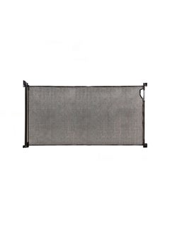 Buy Retractable Baby Safety Gate, Extra Wide And Tall Mesh Gate - Black in UAE