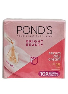 Buy Ponds Bright Beauty Anti-Aging Serum Day Cream SPF 15 50g in Saudi Arabia