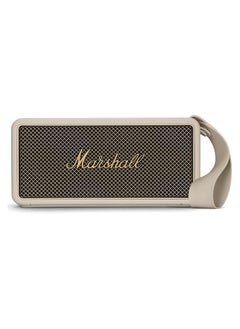 Buy Middleton Speaker with 20+ Hours of Playtime White / Brass, Water Resistant IP67 in Saudi Arabia