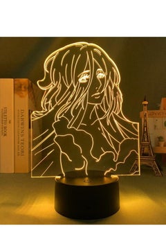 اشتري Anime 3D LED Lamp Manga 3D Night Light Anime Figures Anime EID Gifts Anime Birthday Gifts RGB 16 Colors Remote Control Pieck في الامارات