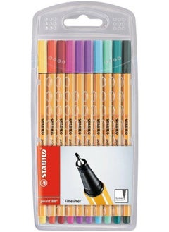 Buy Fineliner Pen Case 10 Color Multicolour in Egypt