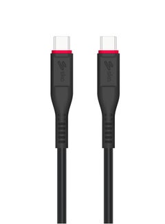 Buy SKA CC3900 USB-C to USB-C Charge Sync Cable Silicone 1.5M Black in UAE