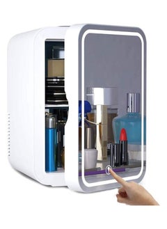 Buy Mini Makeup Beauty Fridge with Mirror White in Saudi Arabia