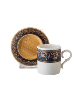 Buy A Set of Wooden Coffee Cups And Saucers 6 Cups + 6 Saucers in Saudi Arabia