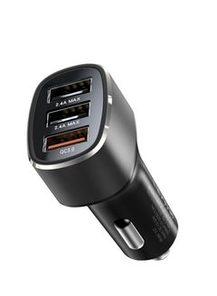 Buy Yesido Y46 42W 3 USB Port Car Fast Charger(Black) in Egypt