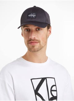 Buy Men's Mono Logo Patch Cap - Polyester, Black in UAE